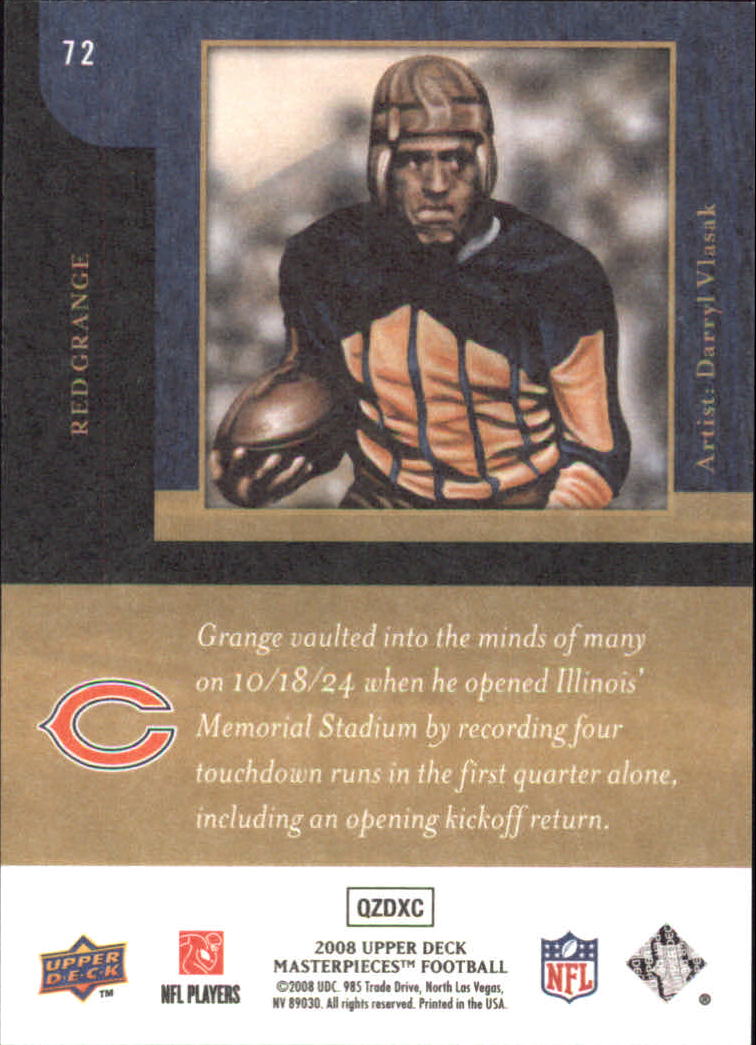 2008 Masterpieces (Upper Deck) Football "Main Set" Cards #1 to #110 - Picture 137 of 185