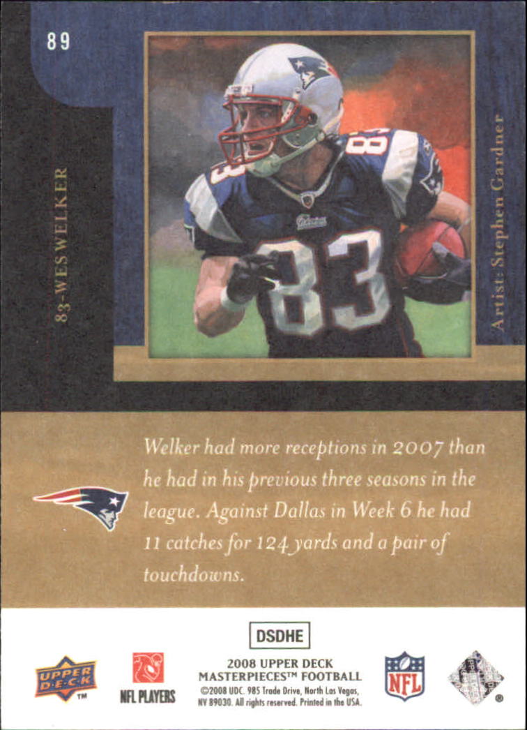 2008 Masterpieces (Upper Deck) Football "Main Set" Cards #1 to #110 - Picture 171 of 185