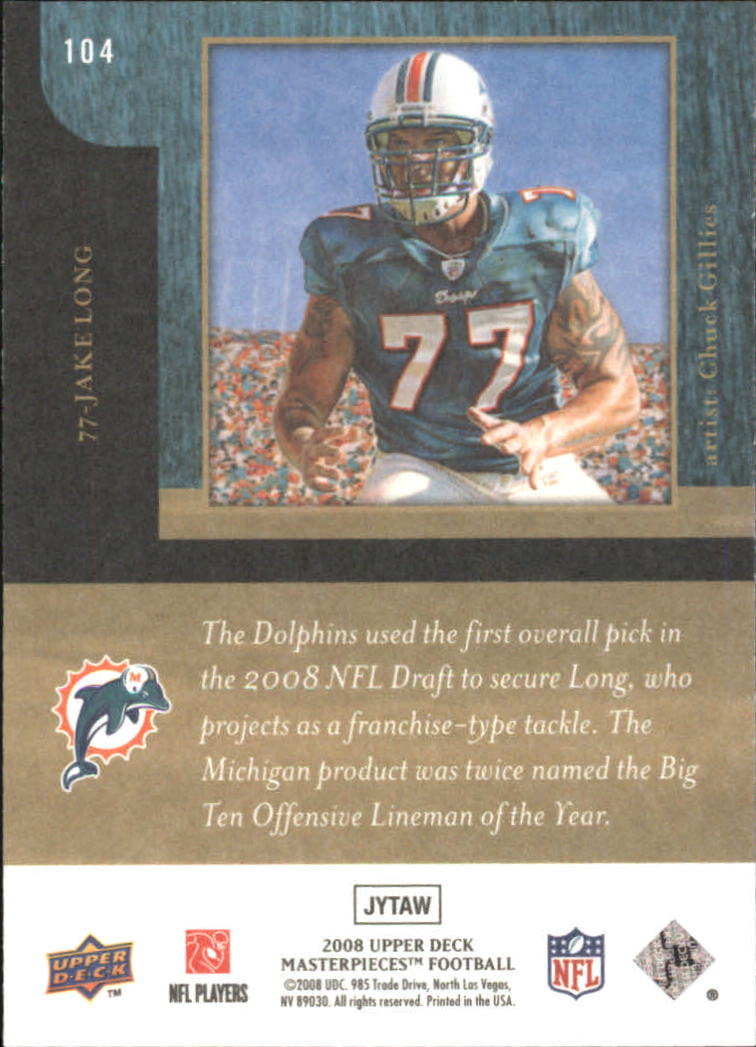 2008 Masterpieces (Upper Deck) Football "Main Set" Cards #1 to #110 - Picture 183 of 185