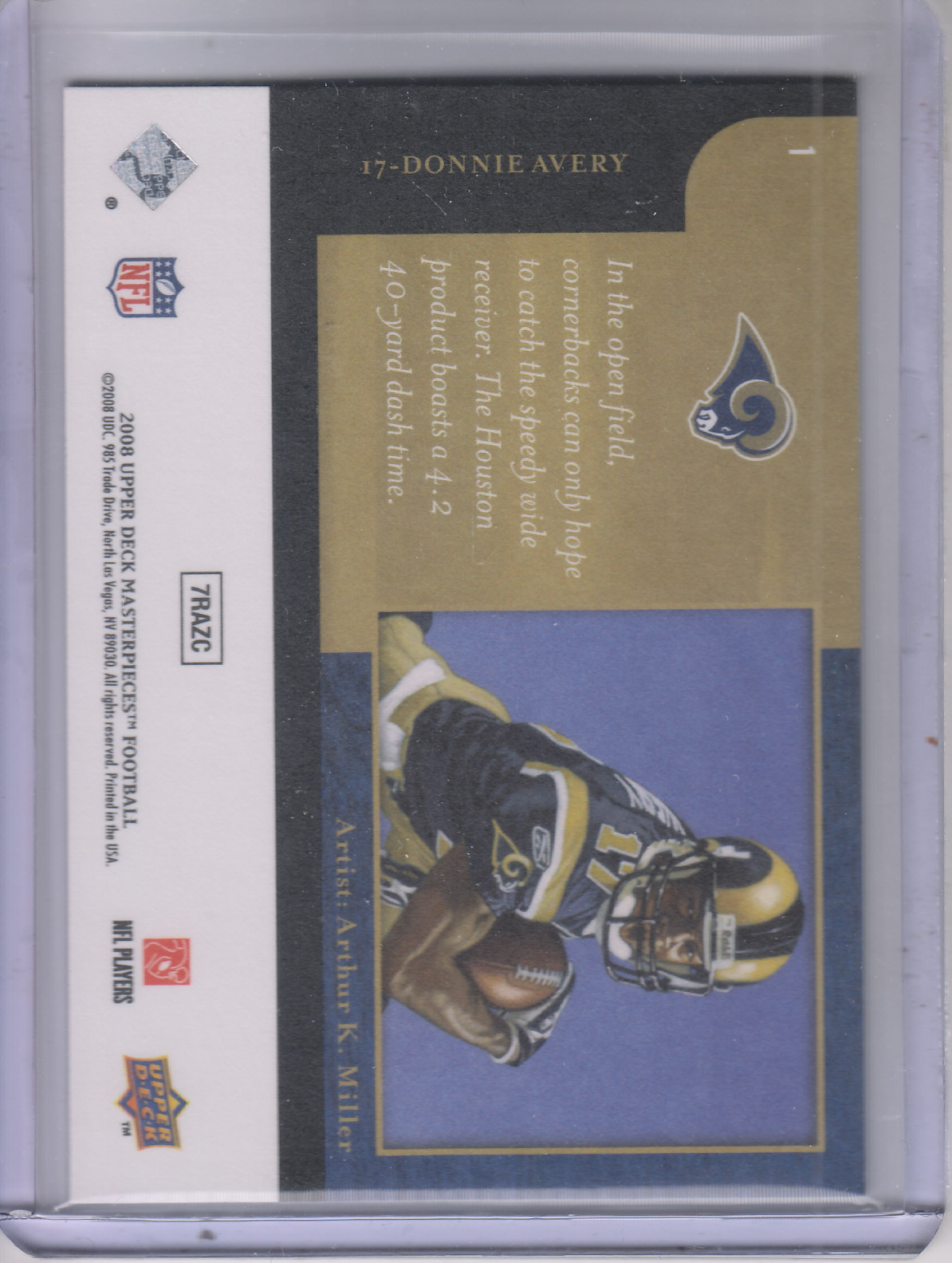 2008 Masterpieces (Upper Deck) Football "Framed" Parallel Cards - Picture 3 of 21