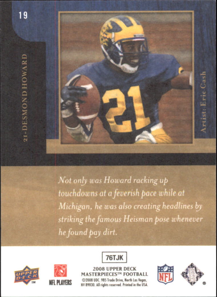 2008 Masterpieces (Upper Deck) Football "Framed" Parallel Cards - Picture 7 of 21