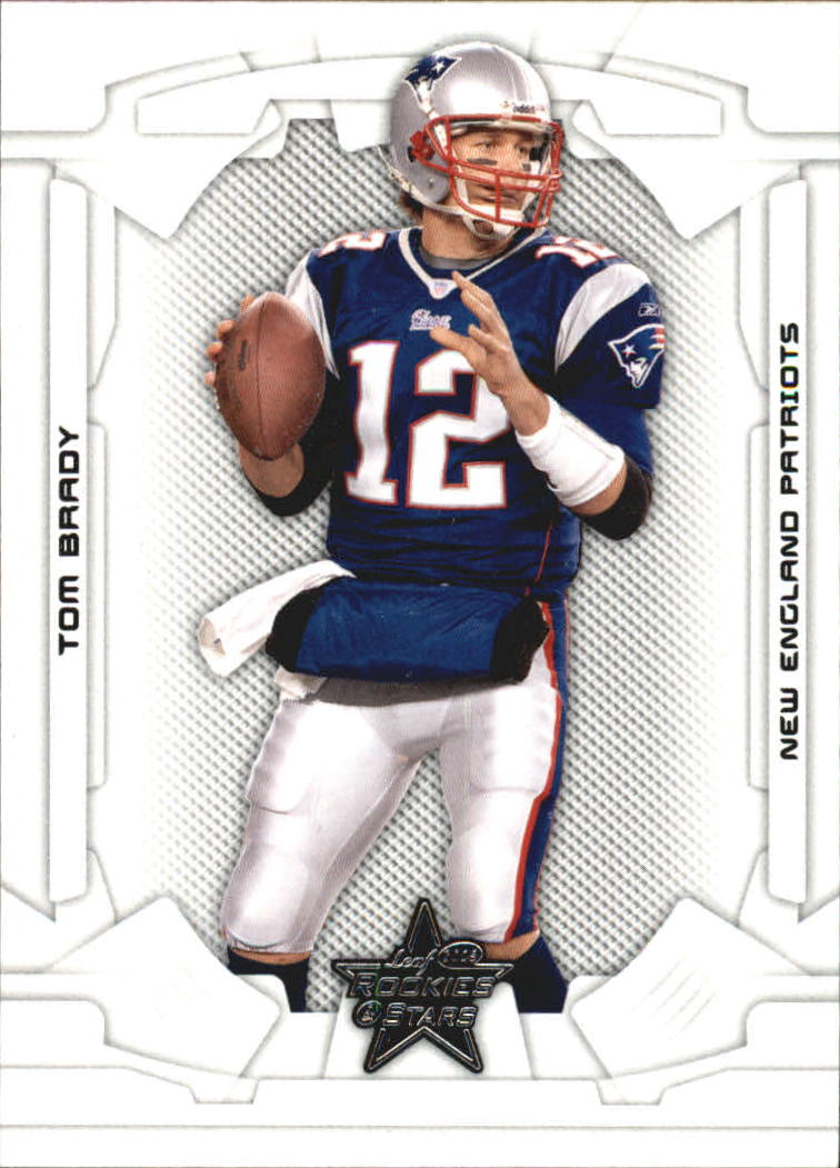 TOM BRADY Leaf ROOKIE STAR Football Card NEW ENGLAND PATRIOTS