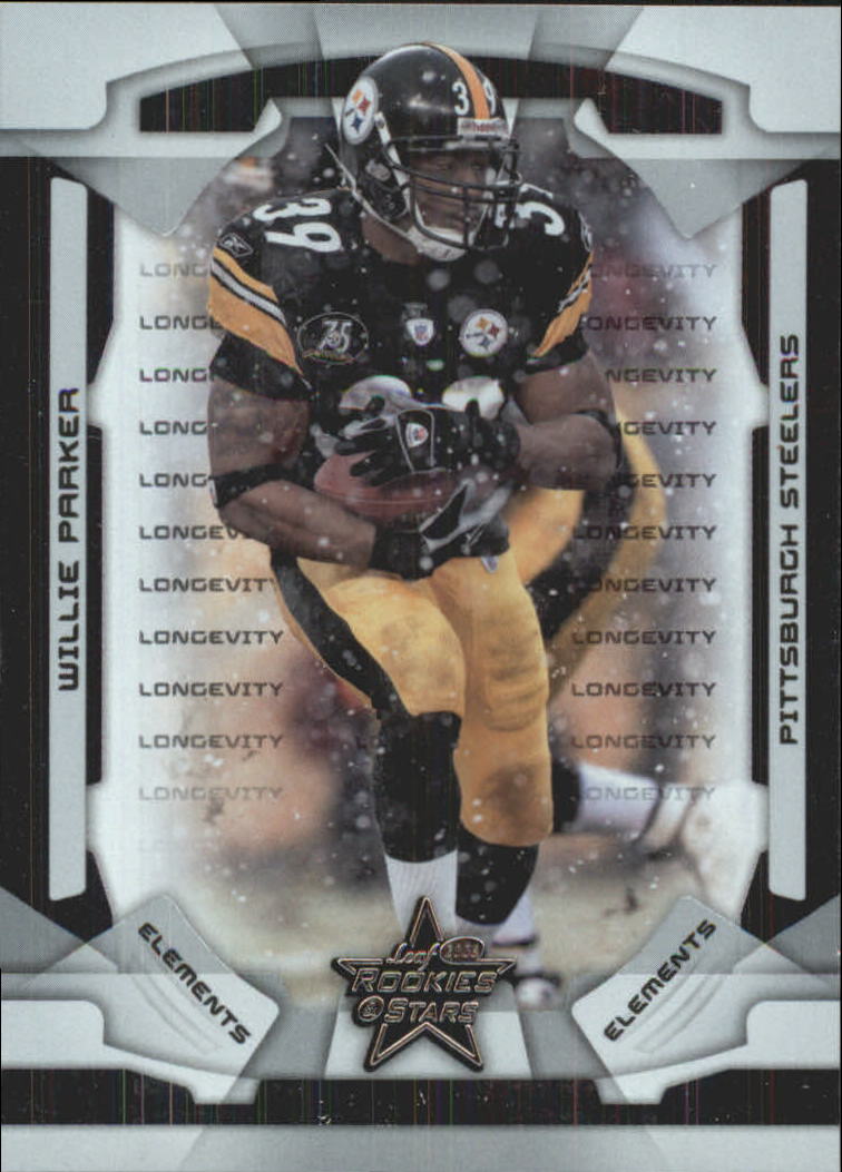 2008 Leaf Rookies and Stars Longevity Parallel Silver #112 Willie Parker ELE