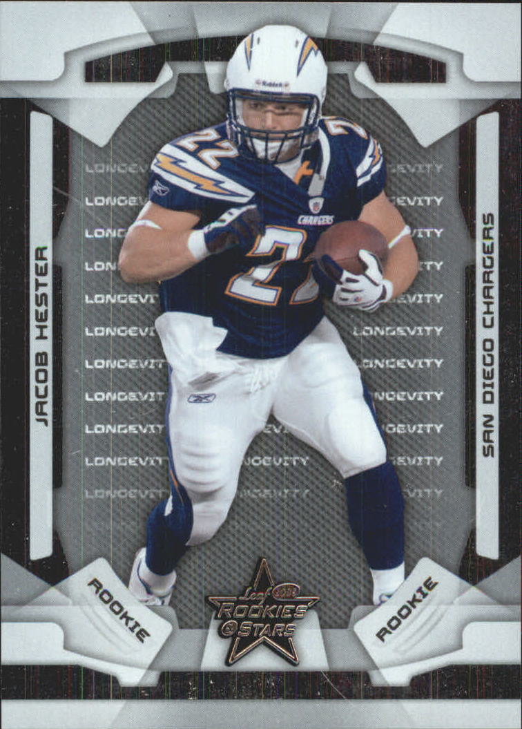 2008 Leaf Rookies and Stars Longevity Parallel Silver #140 Jacob Hester