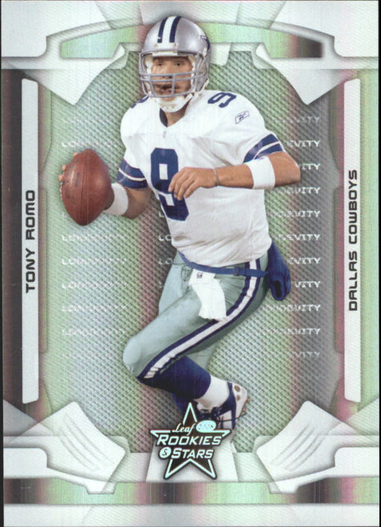 2008 Leaf Rookies and Stars Longevity Parallel Silver Holofoil #26 Tony Romo