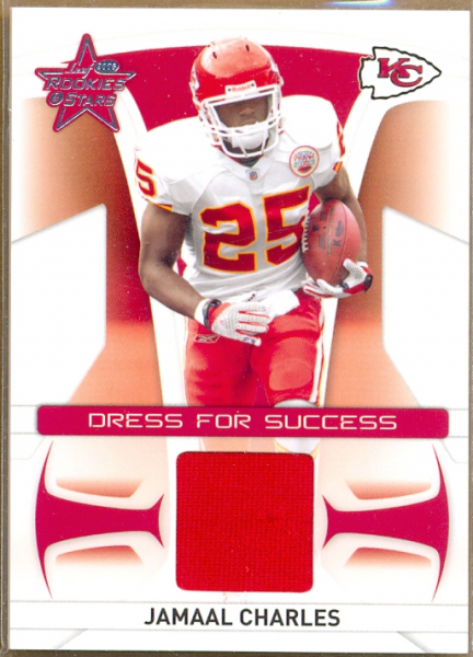 2008 Leaf Rookies and Stars Dress for Success Jerseys #2 Jamaal Charles