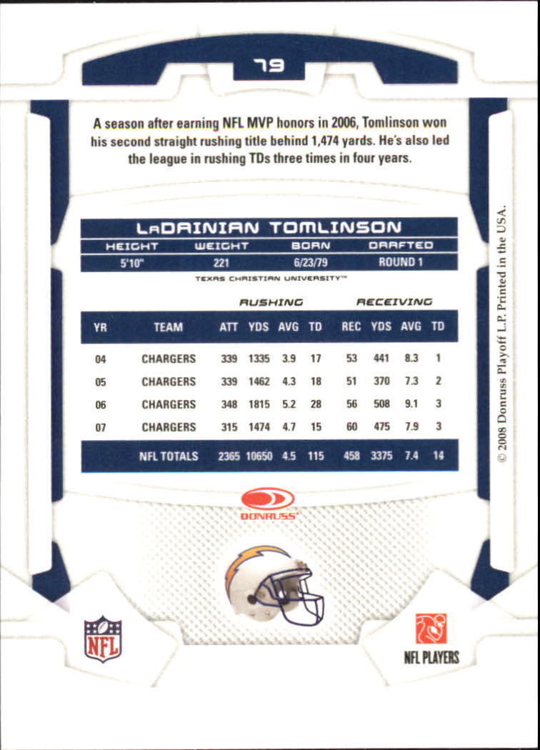 B2874- 2008 Leaf Rookies and Stars Longevity FB -You Pick- 15+ FREE US SHIP - Picture 128 of 281
