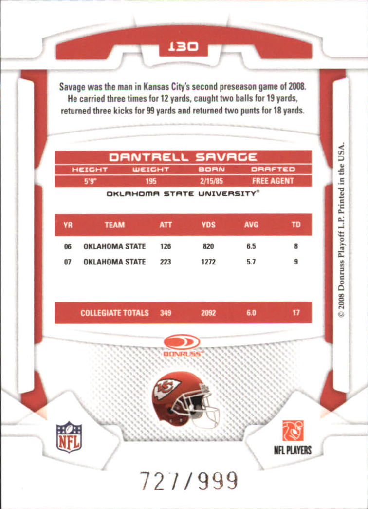 B2874- 2008 Leaf Rookies and Stars Longevity FB -You Pick- 15+ FREE US SHIP - Picture 190 of 281