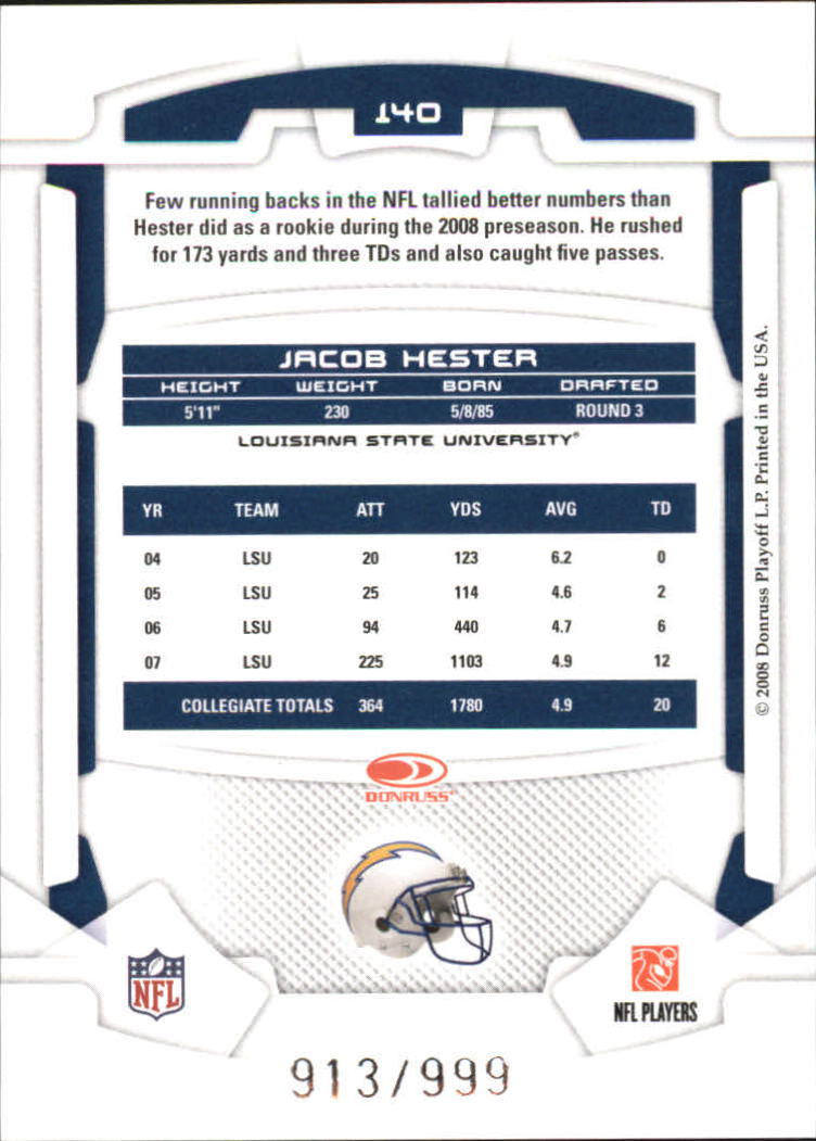 B2874- 2008 Leaf Rookies and Stars Longevity FB -You Pick- 15+ FREE US SHIP - Picture 200 of 281