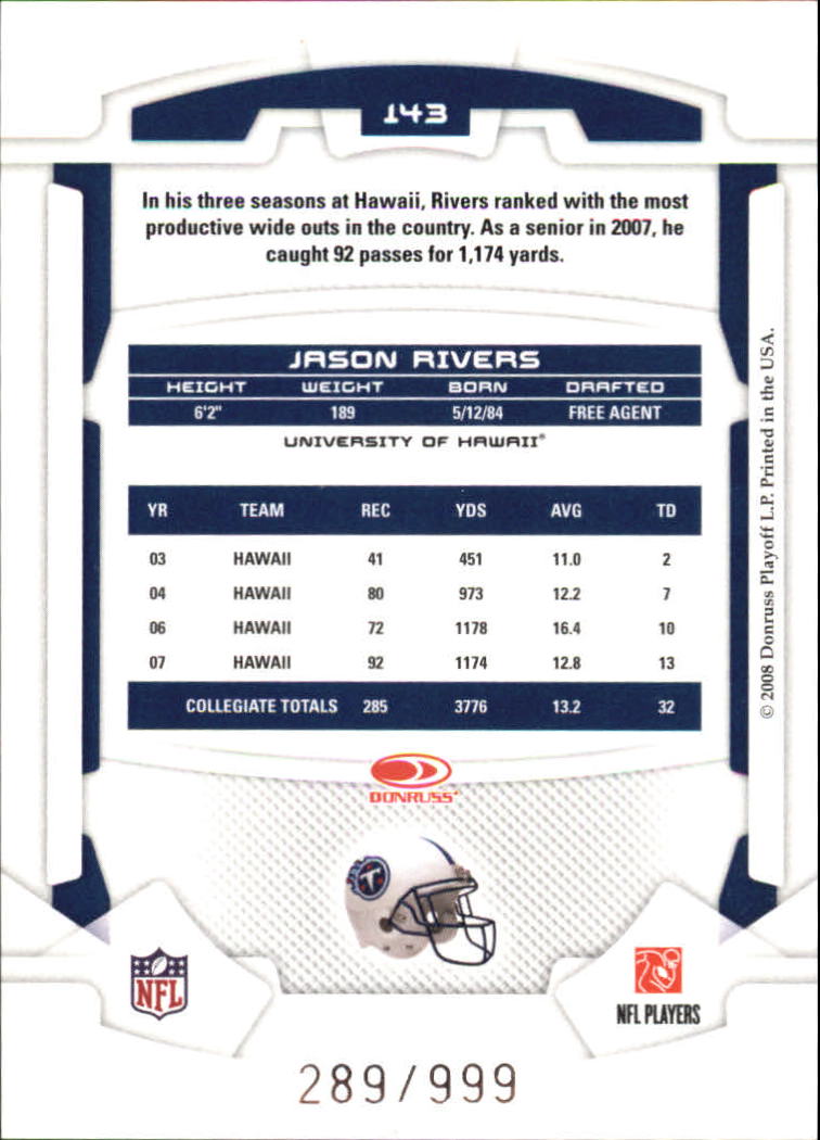 B2874- 2008 Leaf Rookies and Stars Longevity FB -You Pick- 15+ FREE US SHIP - Picture 204 of 281