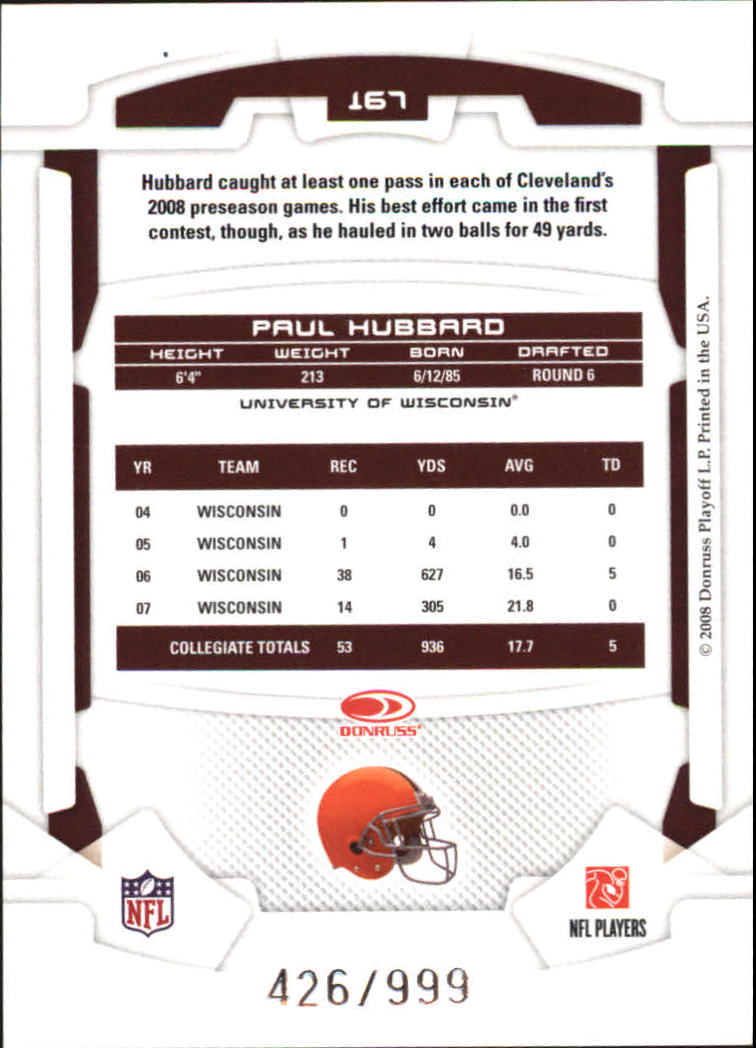 B2874- 2008 Leaf Rookies and Stars Longevity FB -You Pick- 15+ FREE US SHIP - Picture 210 of 281