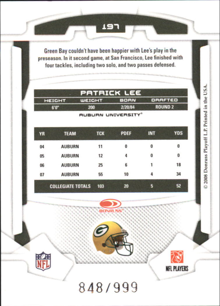 B2874- 2008 Leaf Rookies and Stars Longevity FB -You Pick- 15+ FREE US SHIP - Picture 232 of 281