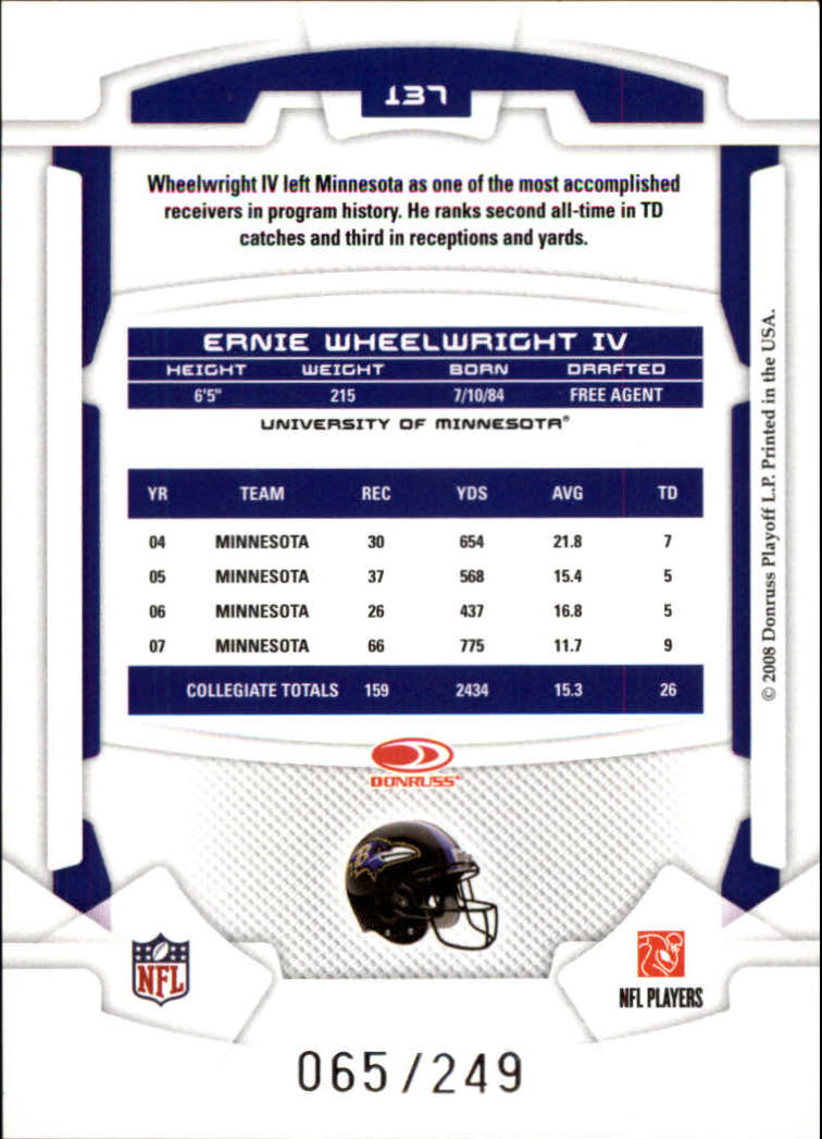 B2874- 2008 Leaf Rookies and Stars Longevity FB -You Pick- 15+ FREE US SHIP - Picture 258 of 281