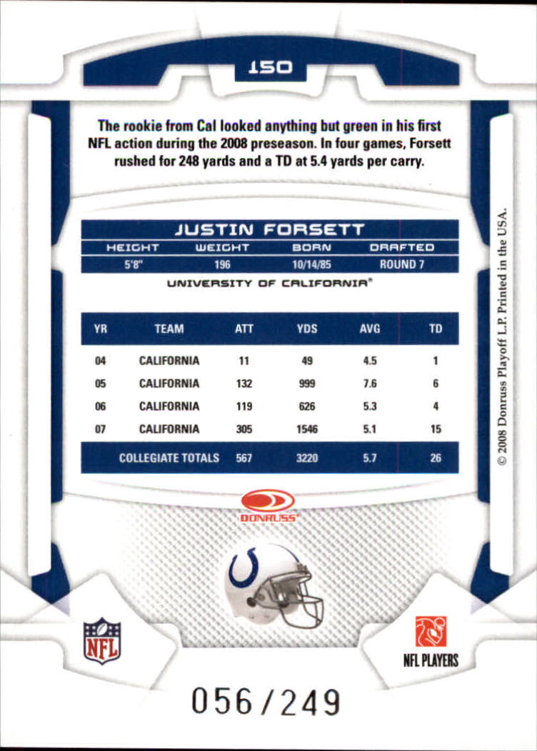 B2874- 2008 Leaf Rookies and Stars Longevity FB -You Pick- 15+ FREE US SHIP - Picture 262 of 281