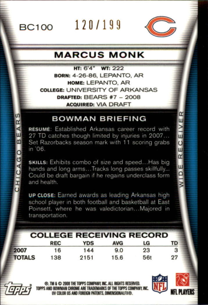 A1135- 2008 Bowman Chrome FB Assorted Insert Cards -You Pick- 15+ FREE US SHIP - Picture 312 of 324