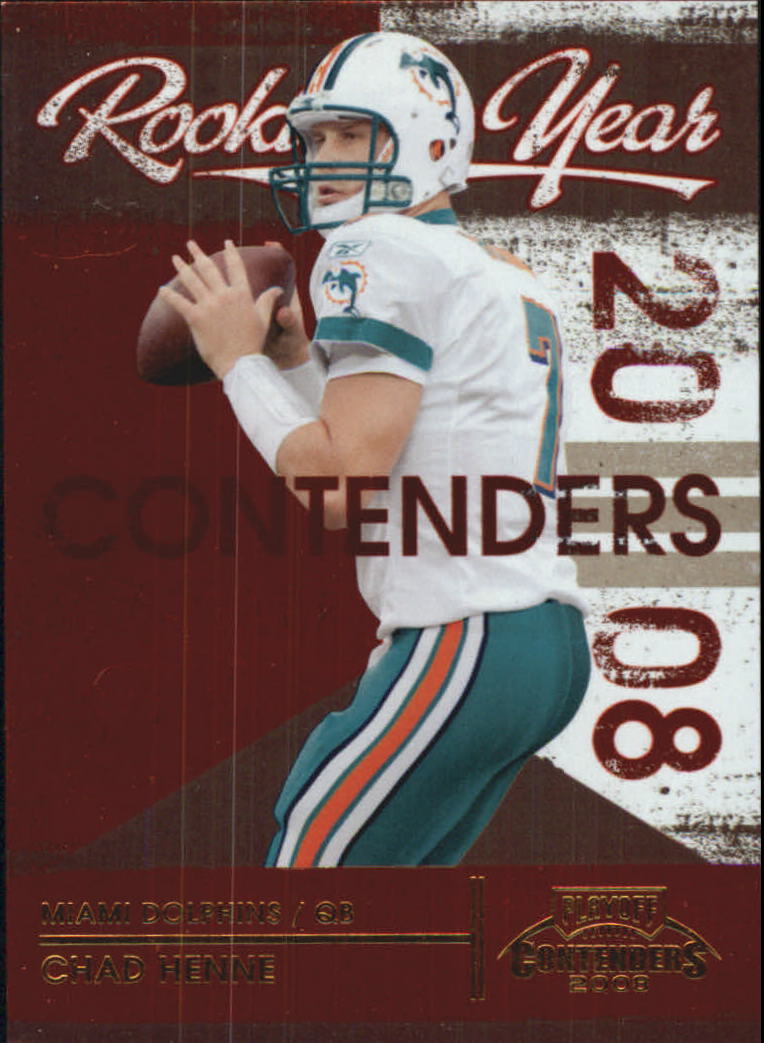 2008 Playoff Contenders ROY Contenders #24 Chad Henne