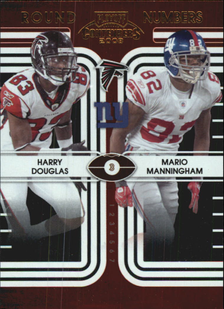 2008 Playoff Contenders Round Numbers #23 Harry Douglas/Mario Manningham