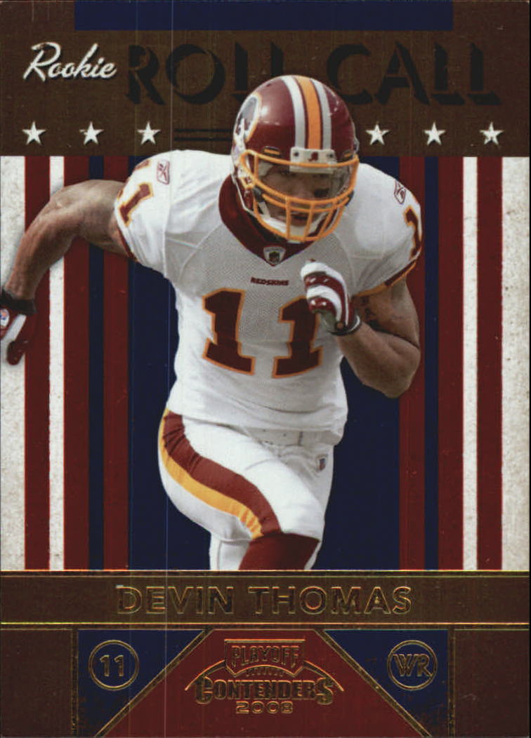 2008 Playoff Contenders Rookie Roll Call #4 Devin Thomas