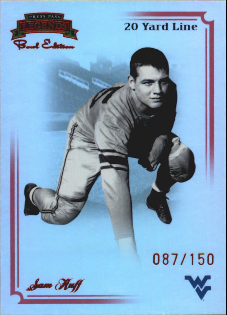 2008 Press Pass Legends Bowl Edition 20 Yard Line Red #74 Sam Huff