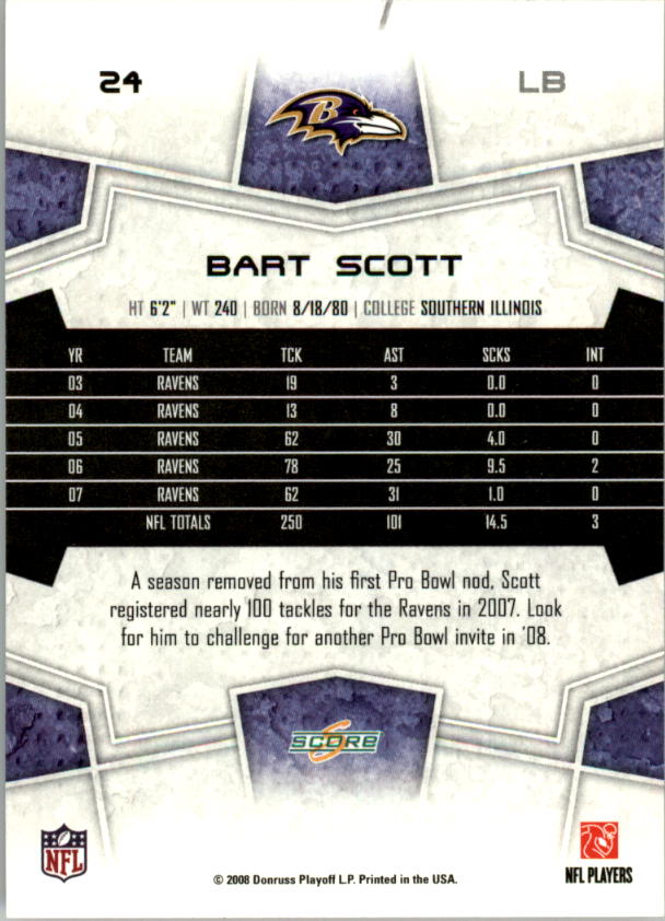 B5623- 2008 Score Super Bowl XLIII FB Cards 1-250 -You Pick- 15+ FREE US SHIP