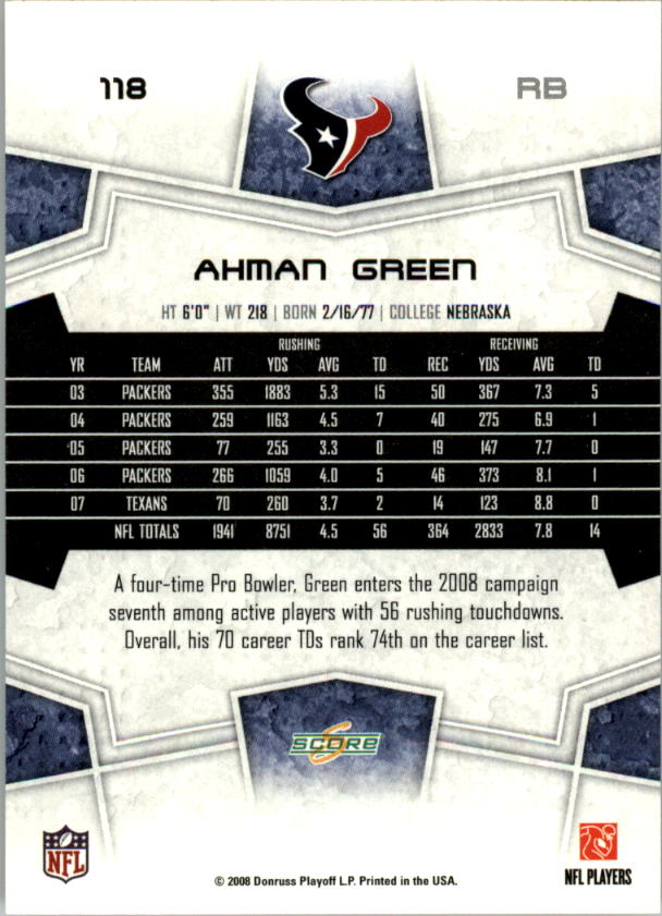 B5623- 2008 Score Super Bowl XLIII FB Cards 1-250 -You Pick- 15+ FREE US SHIP