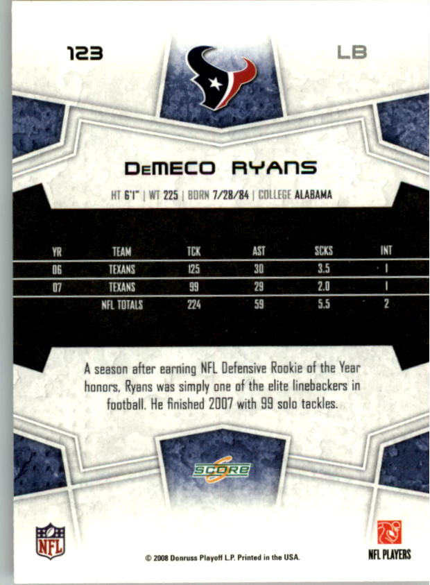 B5623- 2008 Score Super Bowl XLIII FB Cards 1-250 -You Pick- 15+ FREE US SHIP