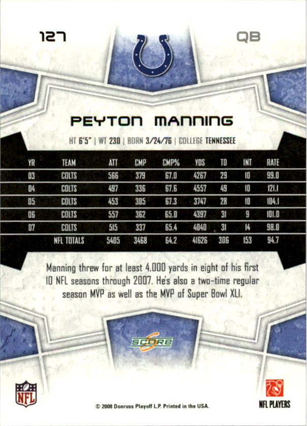 B5623- 2008 Score Super Bowl XLIII FB Cards 1-250 -You Pick- 15+ FREE US SHIP