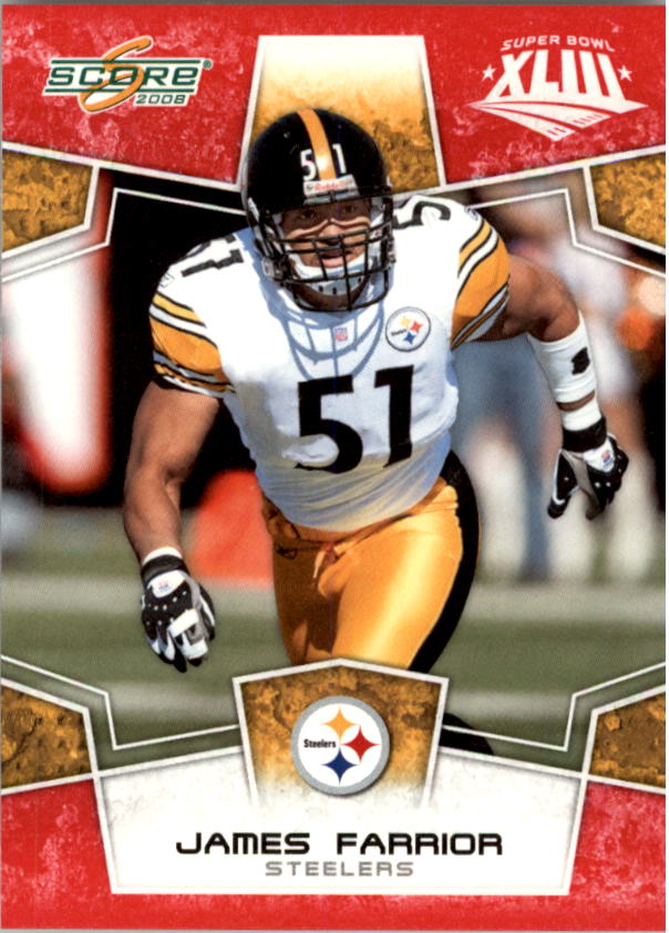B5623- 2008 Score Super Bowl XLIII FB #s 251-440 -You Pick- 15+ FREE US SHIP - Picture 12 of 355