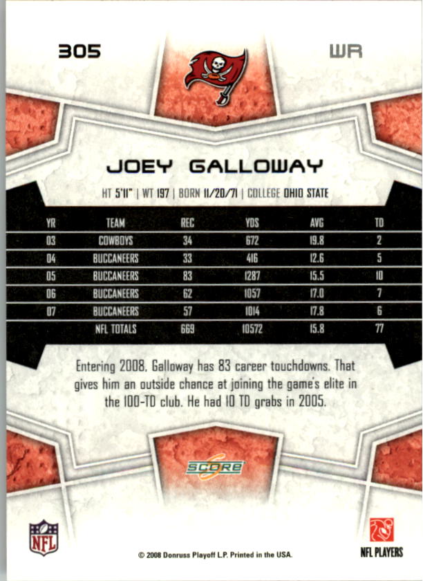 B5623- 2008 Score Super Bowl XLIII FB #s 251-440 -You Pick- 15+ FREE US SHIP - Picture 105 of 355