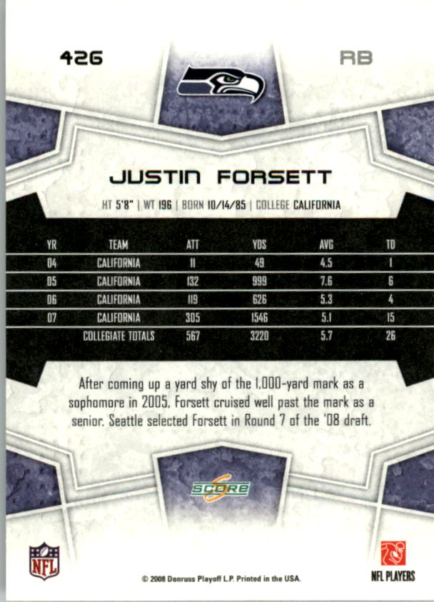 B5623- 2008 Score Super Bowl XLIII FB #s 251-440 -You Pick- 15+ FREE US SHIP - Picture 329 of 355