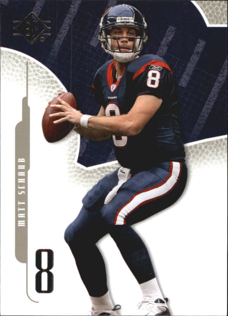 2008 Score Super Bowl Gold Version Matt Schaub Houston Texans #117