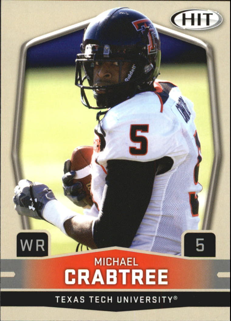 2009 SAGE HIT #5A Michael Crabtree ball at chest
