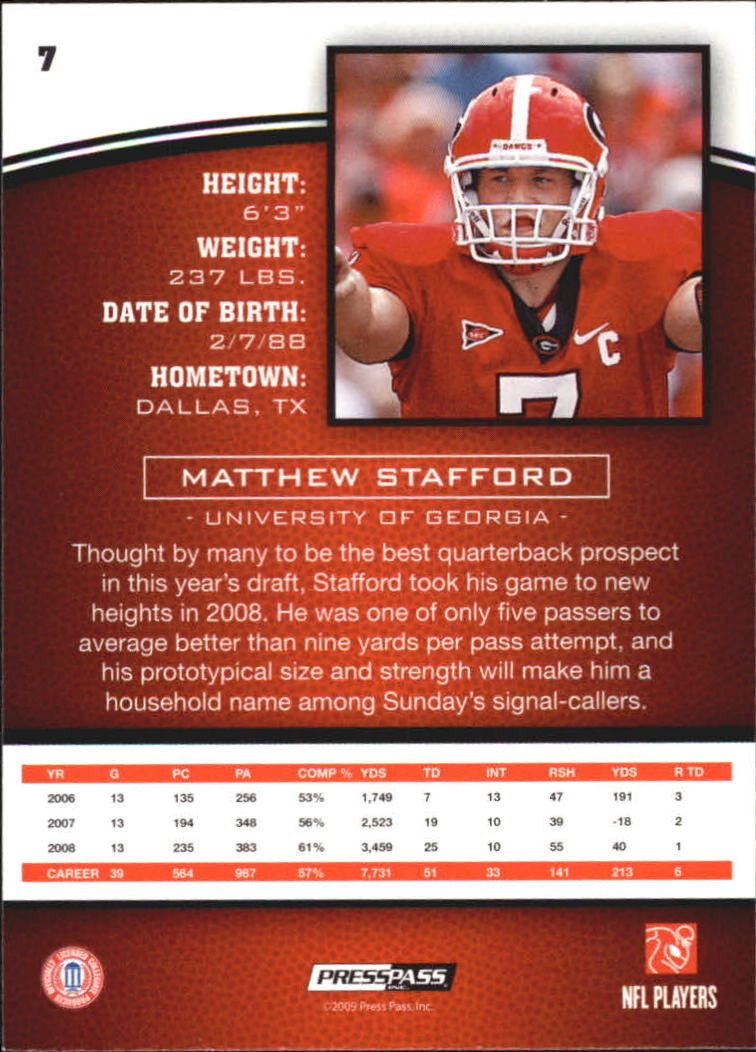 2009 Press Pass Football Cards - Picture 7 of 39