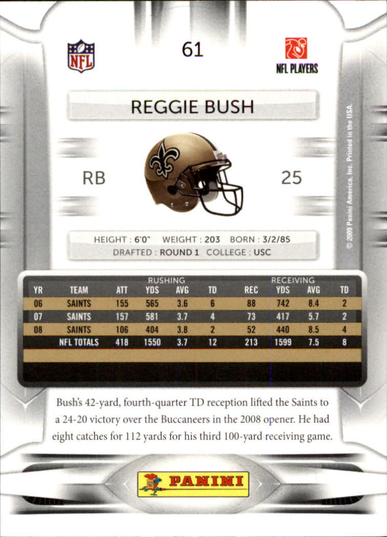 B1285- 2009 Playoff Prestige FB #s 1-200 +Rookies -You Pick- 15+ FREE US SHIP - Picture 121 of 351