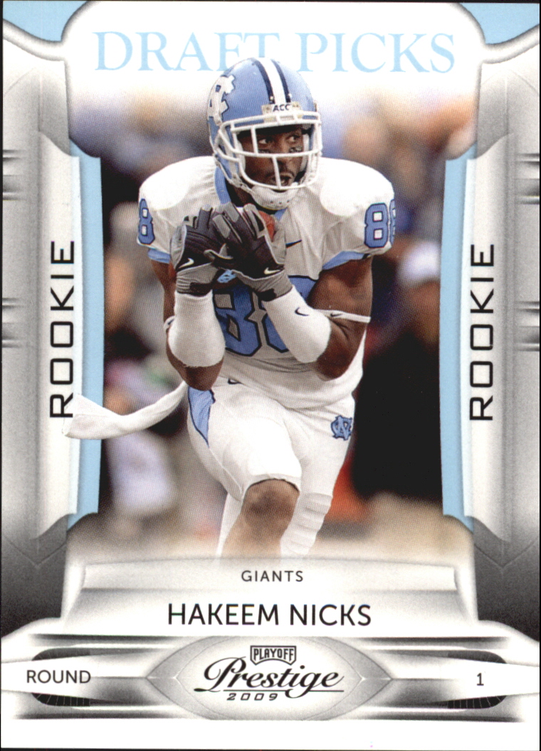 2009 Playoff Prestige Draft Picks Light Blue #142 Hakeem Nicks