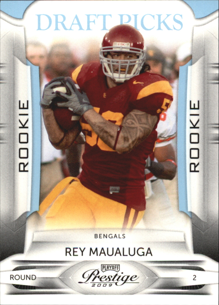 2009 Playoff Prestige Draft Picks Light Blue #194 Rey Maualuga