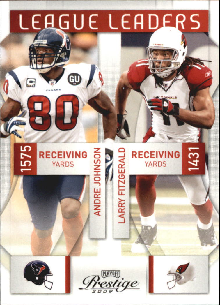 2009 Playoff Prestige League Leaders #10 Andre Johnson/Larry Fitzgerald