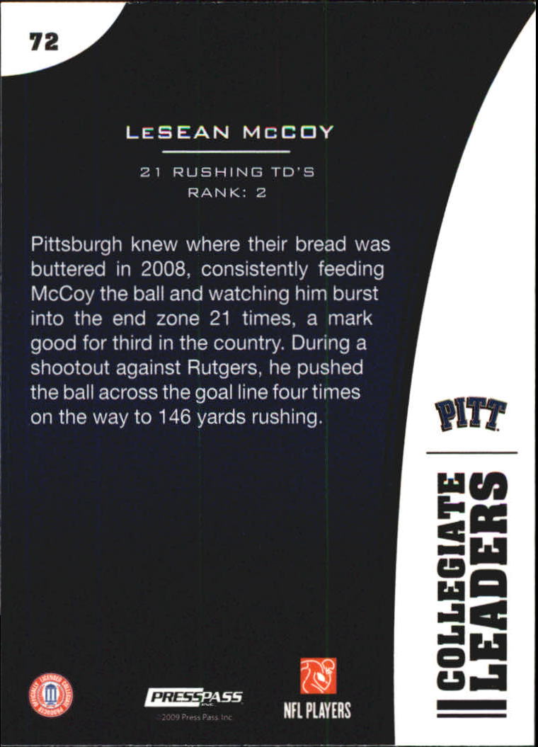 2009 Press Pass Football Cards - Picture 35 of 39