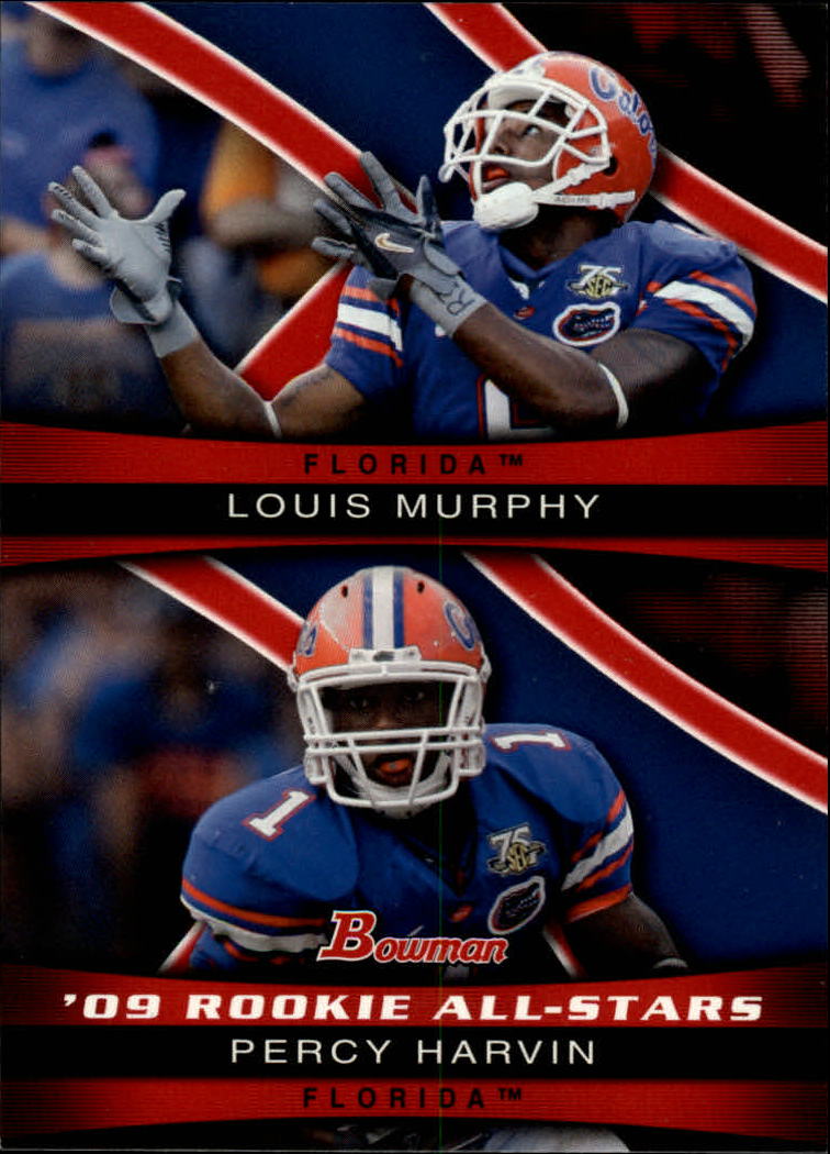 2009 Bowman Draft Rookie All-Stars Combos #ASC1 Louis Murphy/Percy Harvin