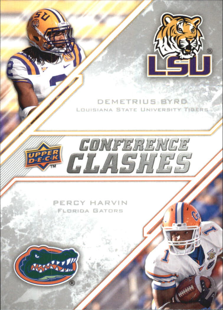 2009 Upper Deck Draft Edition #257 Demetrius Byrd/Percy Harvin/Conference Clashes