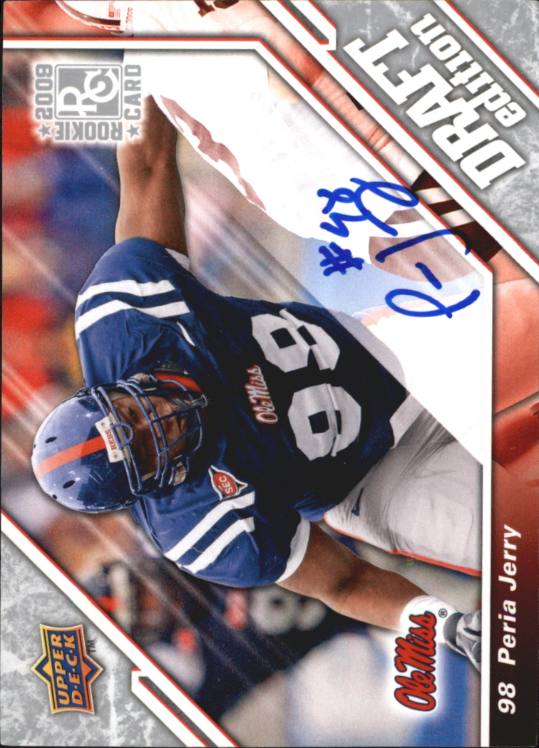 2009 Upper Deck Draft Edition Autographs Silver #17 Peria Jerry
