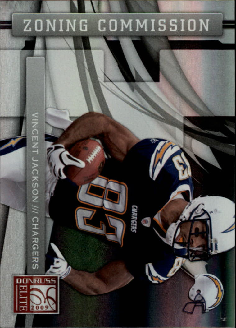 2009 Donruss Elite Zoning Commission Black #9 Vincent Jackson