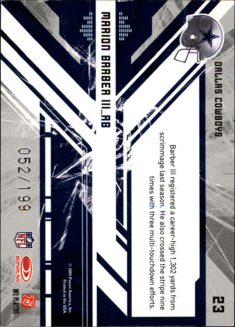 2009 Donruss Elite Chain Reaction Red #23 Marion Barber