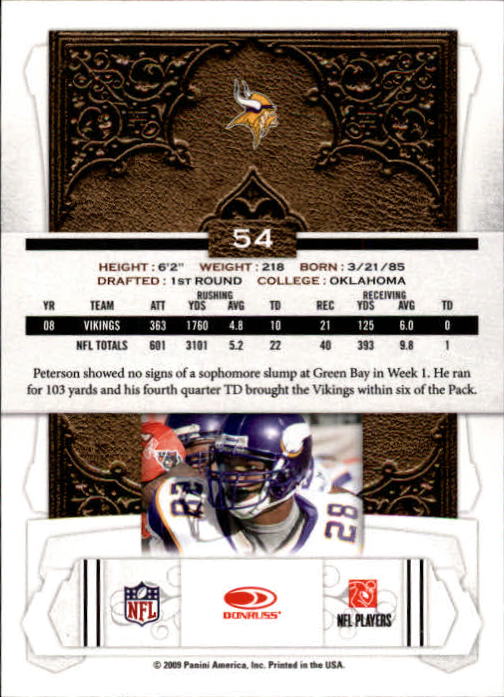 2009 Donruss Classics Football - Picture 77 of 141