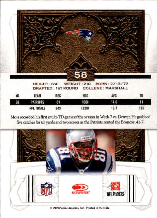 2009 Donruss Classics Football - Picture 81 of 141