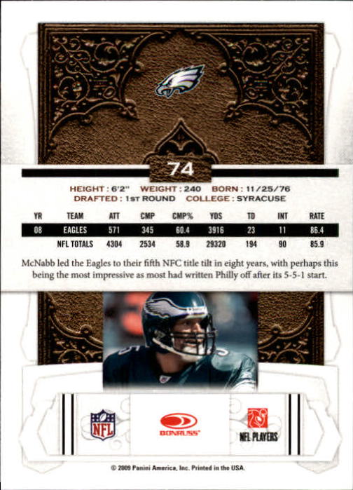 2009 Donruss Classics Football - Picture 105 of 141