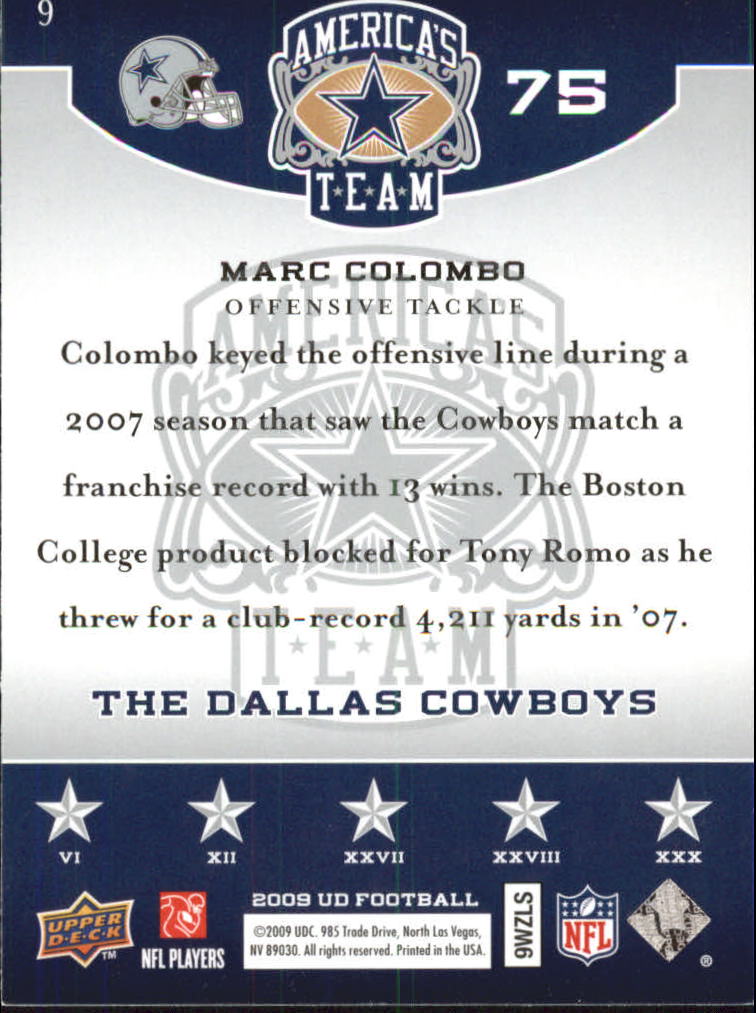 2009 Upper Deck America's Team Football Singles - You Choose - Bild 10 von 79