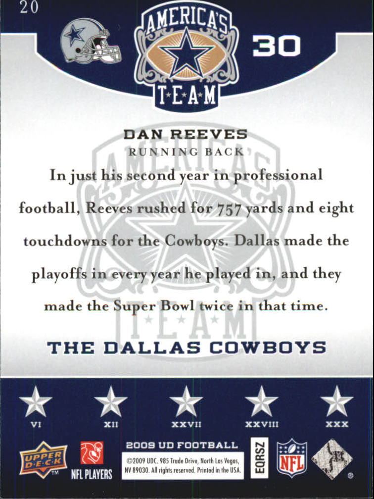2009 Upper Deck America's Team Football Singles - You Choose - Bild 20 von 79
