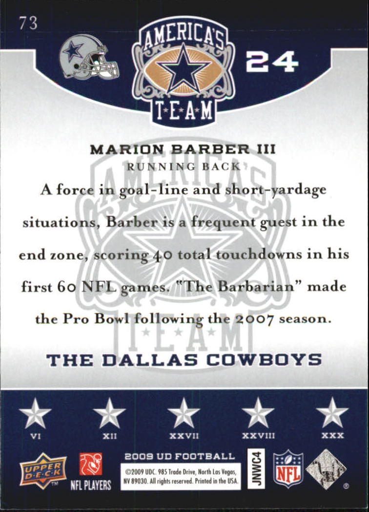 2009 Upper Deck America's Team Football Singles - You Choose - Bild 63 von 79