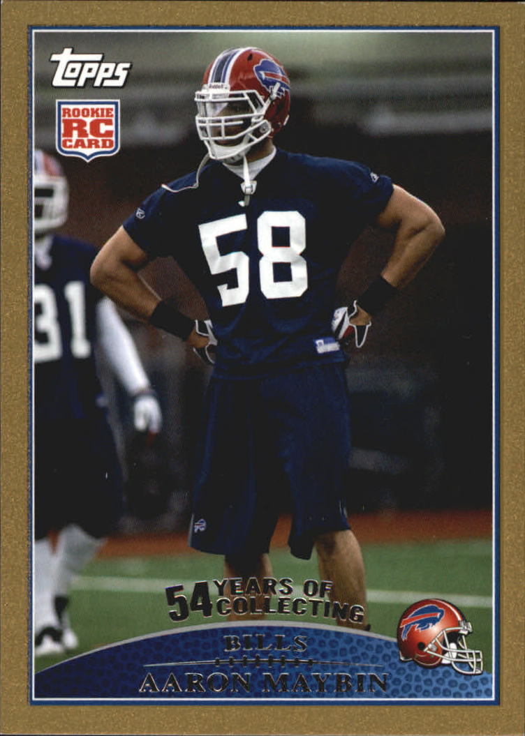 Huddle vægt skarpt 2009 Topps Gold Buffalo Bills Football Card #333 Aaron Maybin /2009 | eBay